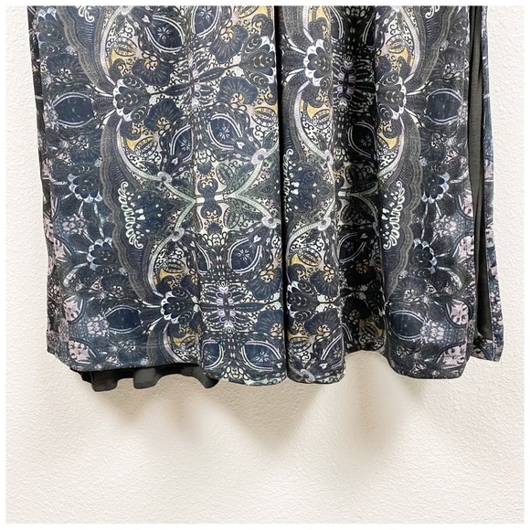 Free People Cabaret Long Sleeve Maxi Dress Dark Combo‎ Size Large - Picture 6 of 14